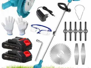 Græstrimmer med 2 batterier