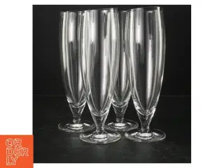 Sæt med 4 ølglas fra Eva Solo (str. Ø. 7 cm. længde. 23 cm. 4 styk)