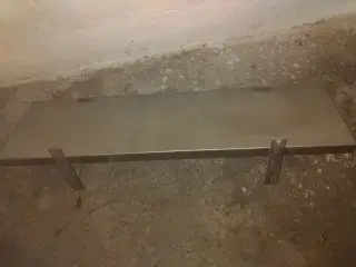 rustfri stål. hylde