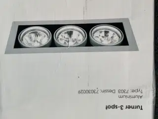 Nordlux Turner - Loftlampe med 3 spots