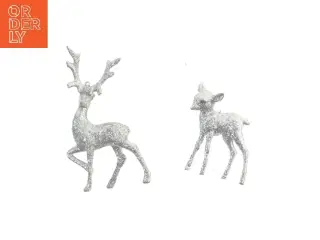 Glitrende rensdyrpynt (str. 17x10,5 cm)