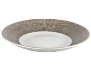 7 stk. Tallerken dyb m/sort fane 281 mm Bamboo Churchill