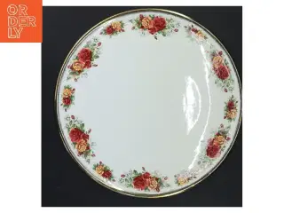Tallerken med blomster (str. Ø 28 cm)