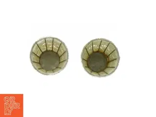 Perledekorerede lysestager (str. 9 cm)