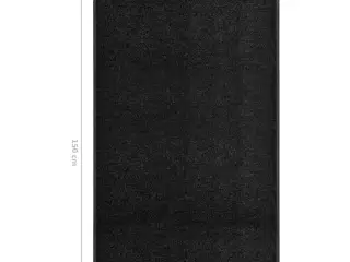 Vaskbar dørmåtte 90x150 cm sort