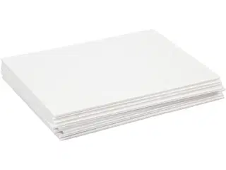 Skumkarton, A4, ark 210x297 mm, tykkelse 3 mm, hvid, 10ark/ 1 pk.