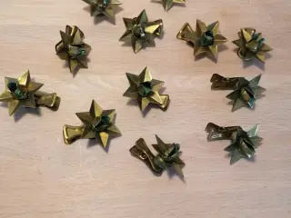 Gamle juletræs lyseholdere med klemmer 12 stk.