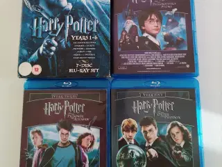 Harry Potter Blu-ray disk bokssæt (Year 1 - 6)