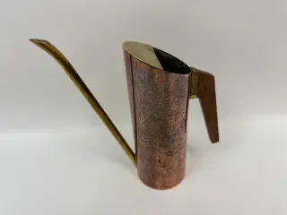 Vintage messing / kobber / teak vandkande