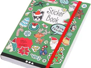 Bog med stickers, julemotiver, str. 11,5x17 cm, 76 ark, 1 stk.