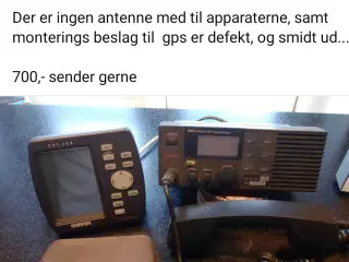 Garmin Gps og Apelco Vhf Radio Marine 