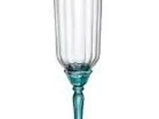 12 stk. Champagneglas Florian m/ blå stilk 24 cl Restlager