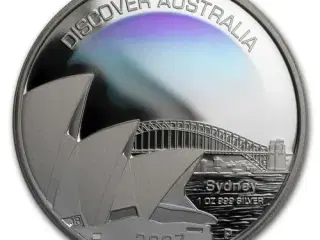 Discover Australia "Sydney" 2007 sølvmønt.