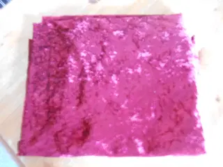Nervøs Fløjl eller velour.