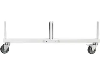 Stilfuld hvid rammegavl til gulvgondol, 280 mm høj