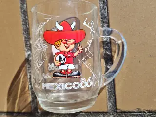 DBU Mexico 1986 Glas med autografer