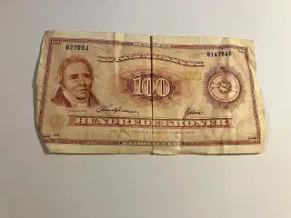 100 Kroner 1970 Erstatningsseddel
