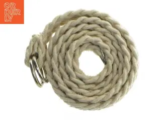 Flettet bælte med dobbelt D-ring (str. 103 cm)