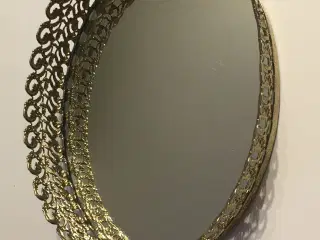 Spejlbakke med guld kant