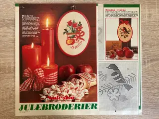 Mønster: Små julebroderier, Dekoration og dompap