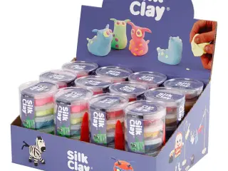 Silk Clay®, neonfarver, standardfarver, 12sæt/ 1 pk.