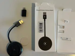 Trådløs Apple CarPlay adapter - Sort
