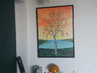 Flot akrylmaleri af Jannie kloster, Religiøs/Spiri