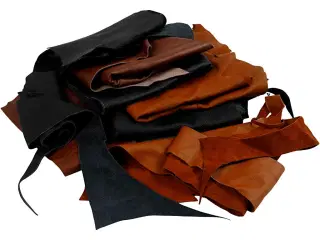 Ægte læder 1,0-1,2 mm - 2 kg til kreative projekter