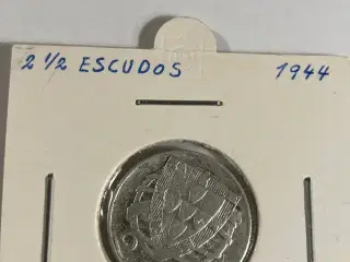 2 1/2 Escudos Portugal 1944