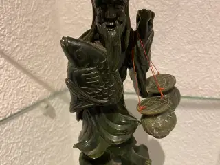 Jade figur af fisker