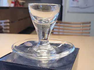 4 x æggebægre i glas fra Royal Copenhagen