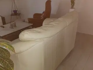 2 personers sofa i lædder