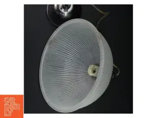Loftlampe med glas og metal (str. 30 cm)