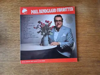 LP - POUL BUNDGAARD - 14 FAVORITTER Musikalbum 