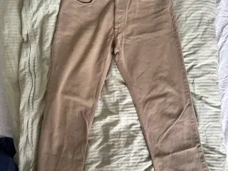 Loose-fit Marlboro jeans i beige