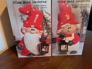 Nissepar med lanterner i keramik