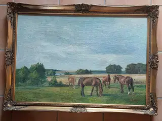 NIELS CHRISTIANSEN - ( 1873 - 1960 ) - oliemaleri