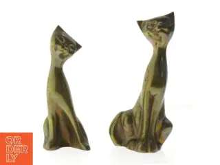 Messing kattefigurer (str. 18 cm)