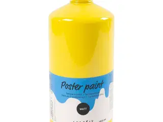 Temperamaling Mat, primær gul, 1000ml/ 1 fl.