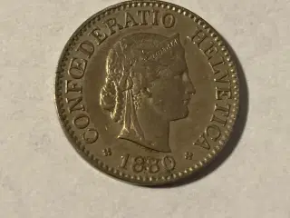 5 Rappen Switzerland 1880