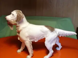 B&G figur nr. 2015 jagthund med fugl 