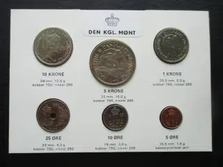 Møntsæt fra Den Kongelige Mønt - 1983 og 1986