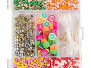 DIY Mix Smykker, Frugtmix, stærke farver, 1 pk.