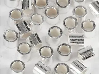Wireklemmer, diam. 2 mm, sølv, 50stk./ 1 pk.