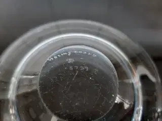 Lille blå Glasskål Holmegaard.