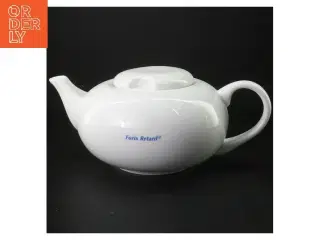 Hvid keramisk tekande (str. 26x17x9 cm)