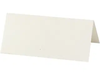 Bordkort, str. 9x4 cm, 220 g, råhvid, 20stk./ 1 pk.
