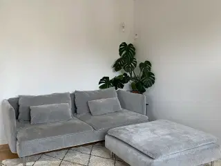 Söderhamn sofa fra Ikea med taburet