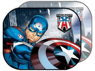 Disney solbeskytter Captain America 2 stk. 44x35 cm