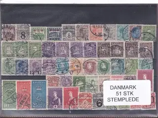 Danmark Samling -  51 Stk. Stemplede